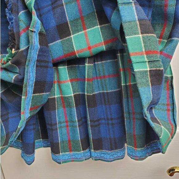 Vintage Skirt Kilt Plaid Tartan Scottish Dark Academia Collegiate Schoolgirl 90s - Picture 6 of 13